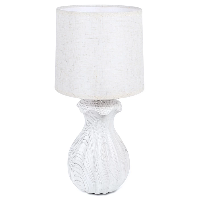 Small Cream White Ceramic Table Lamp