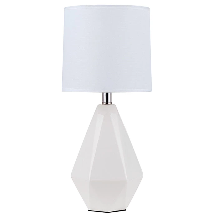 White Ceramic Table Lamp for Bedroom