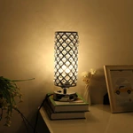 Modern Crystal Table Lamp with USB Ports