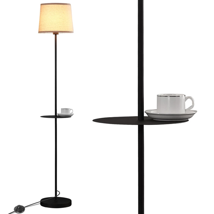 Modern Standing Lamp with Tray