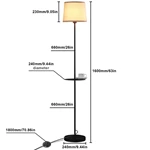 Modern Standing Lamp with Tray