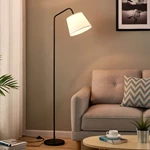 Simple Floor Lamp with White TC Cloth