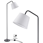 Simple Floor Lamp with White TC Cloth