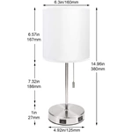 Simple USB Table Lamps with White Lampshade