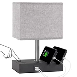 Multifunctional Touch Control Stepless MDF Table Lamp