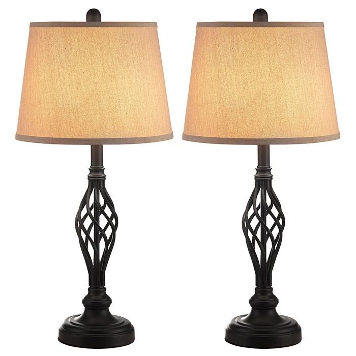 Metal Vintage Table Lamp Set of 2