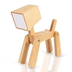 Adjustable Wooden Dog Shaped Lamp