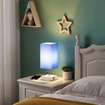 Blue Color Touch Control Table Lamp Nightstand Lamps for Bedroom