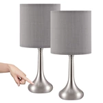 Small Touch Bedside Lamp Nightstand Lamp for Bedroom Set of 2