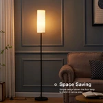 Minimalist Standing Floor Lamp With Fabric Shade